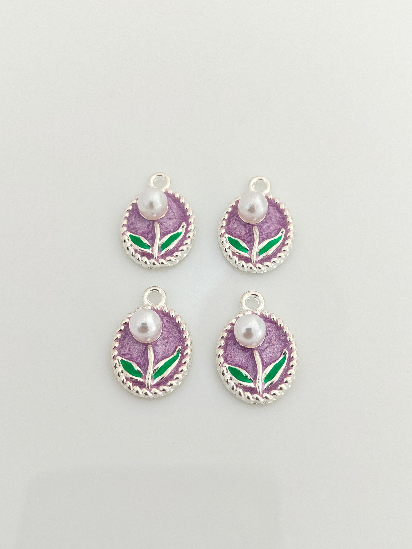 Lavender Bloom Charm - 1 Piece