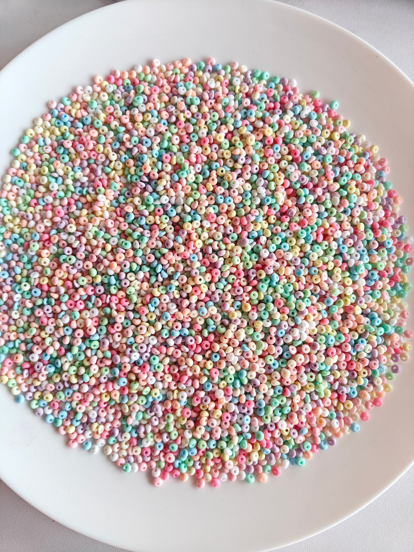 Acrylic Multicolor Disc Spacer Beads - 20g
