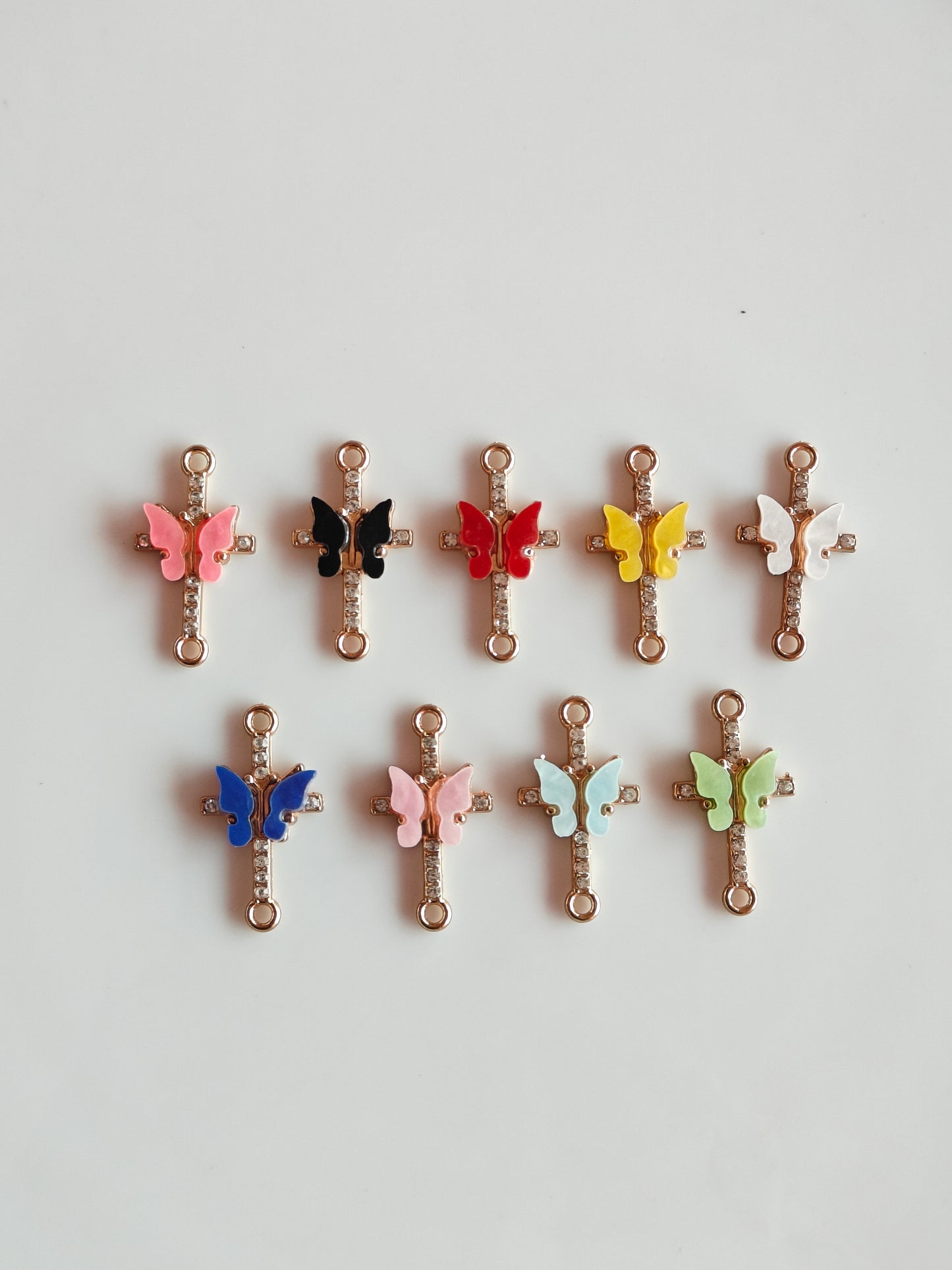Stone Butterfly Charm - 1 Piece