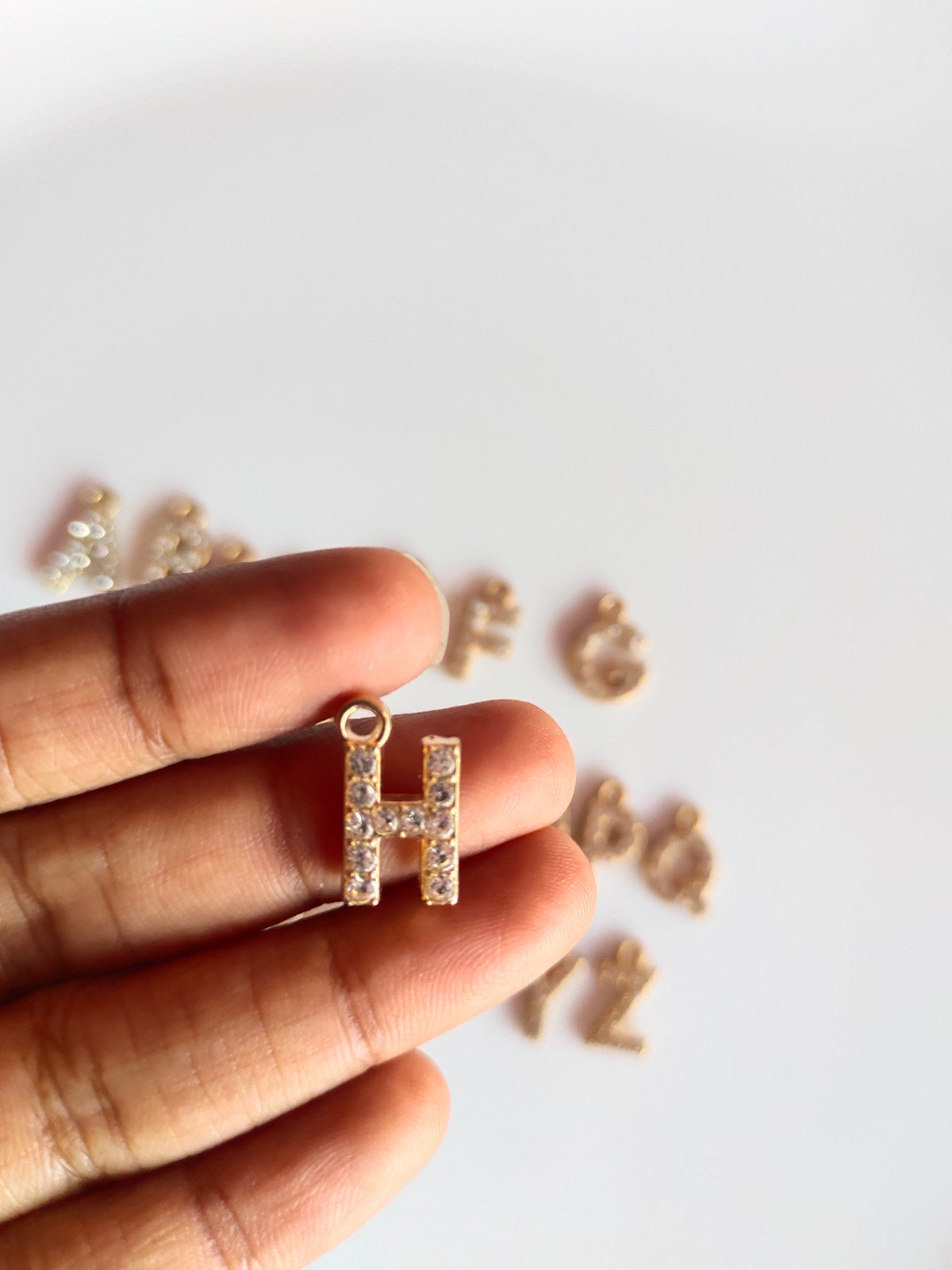 Rhiney Alphabet Charm - 1 Piece