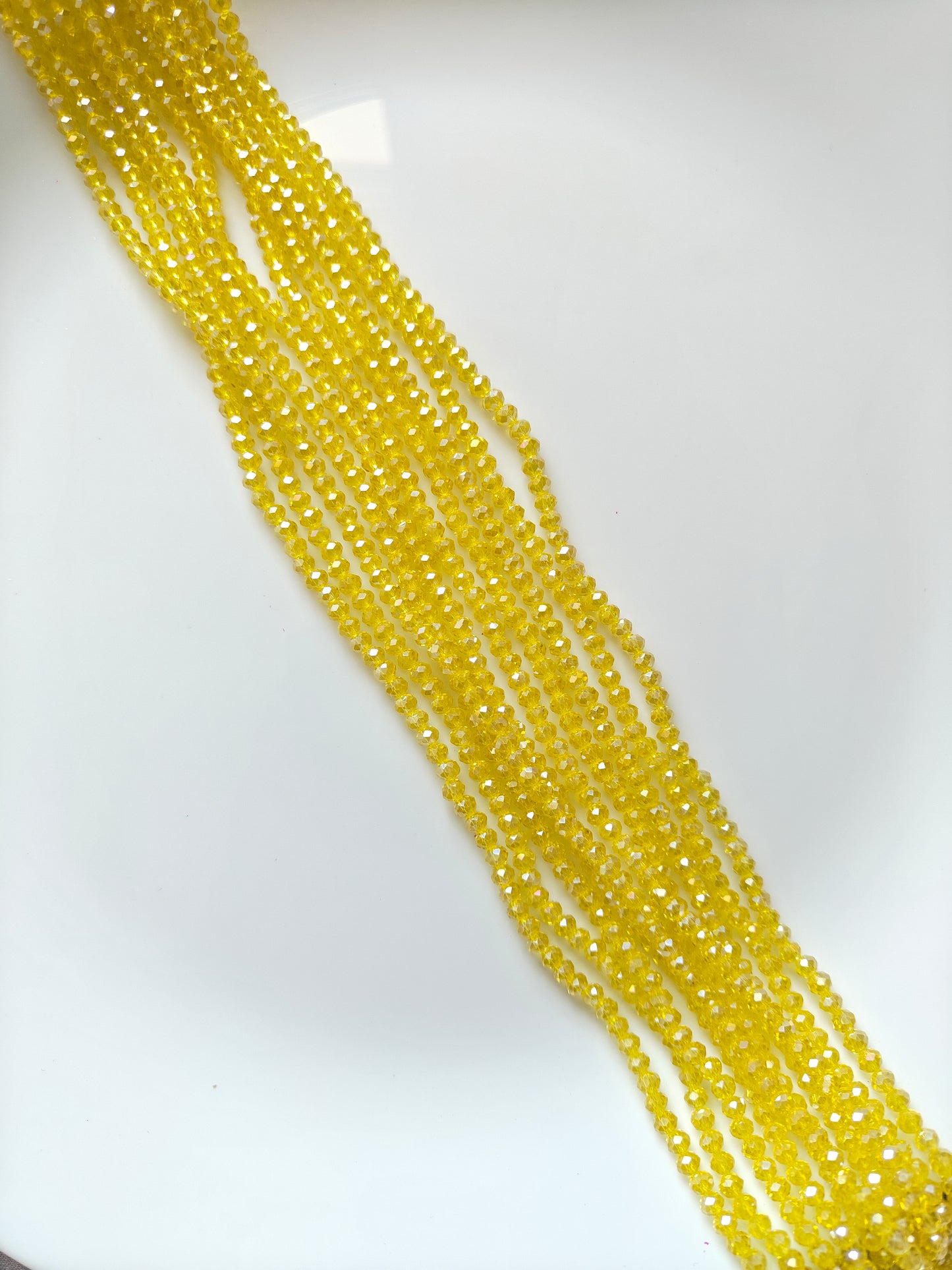 4mm Crystal Beads Yellow