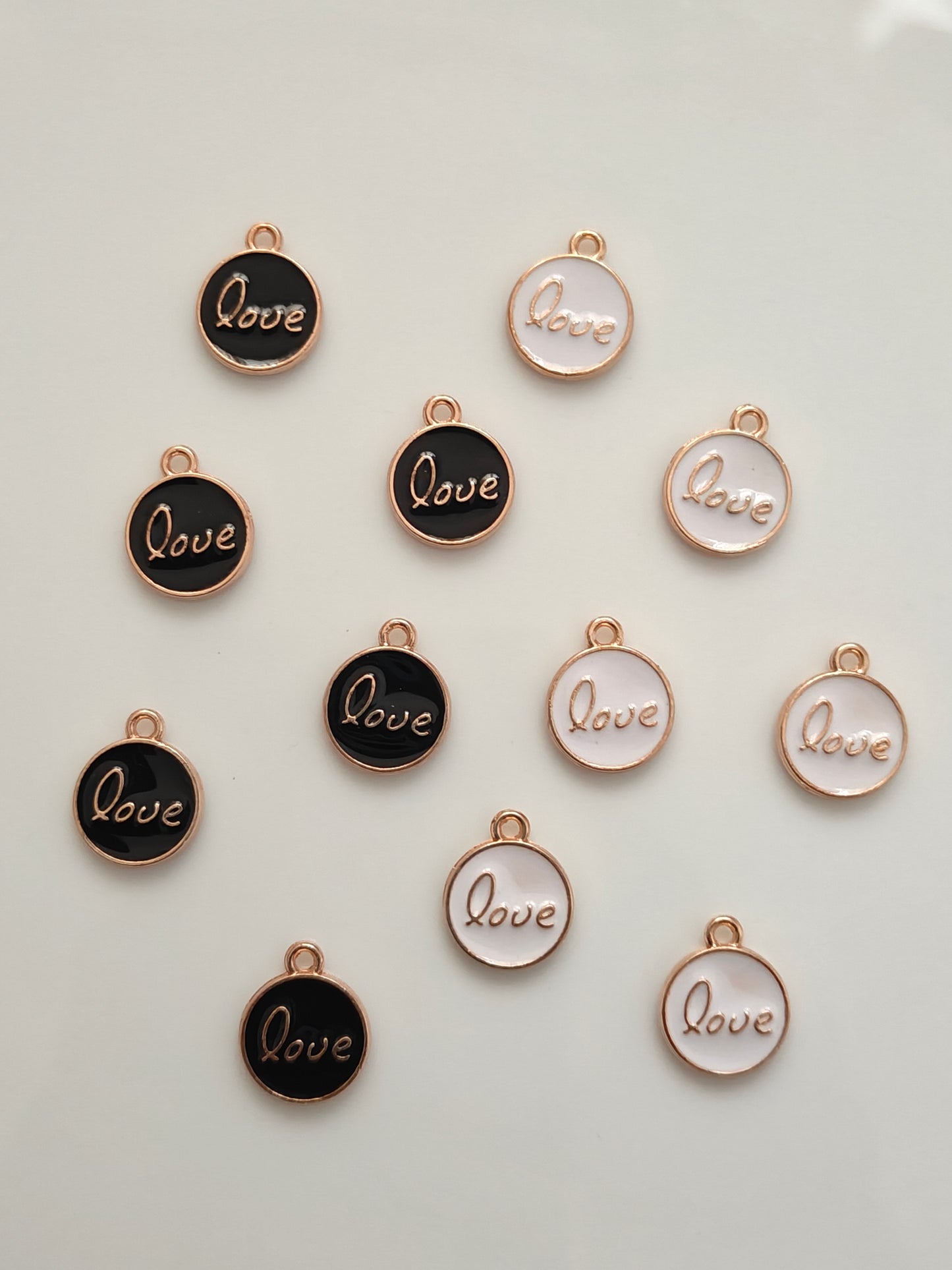 Love Enamel Charm - 1 Piece