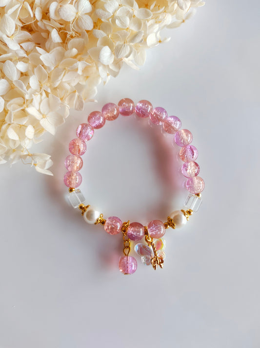 Serene Gleam Bracelet - Purplish Orange