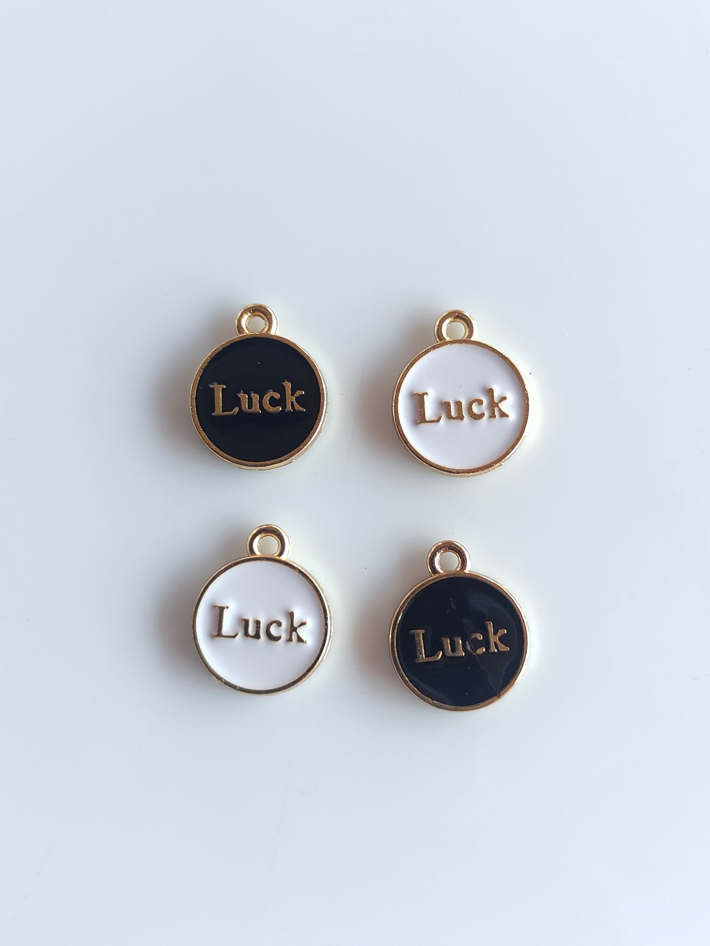 Luck Enamel Charm - 1 Piece