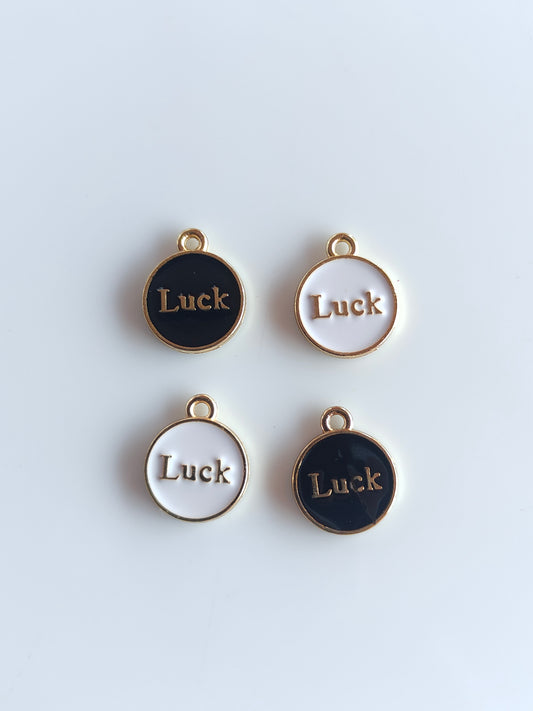 Luck Enamel Charm - 1 Piece