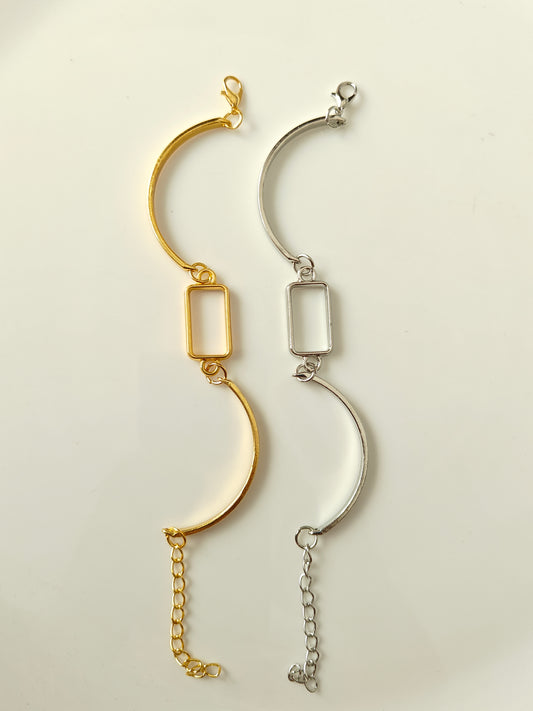 Rectangle Bezel Bracelet - 1 Piece
