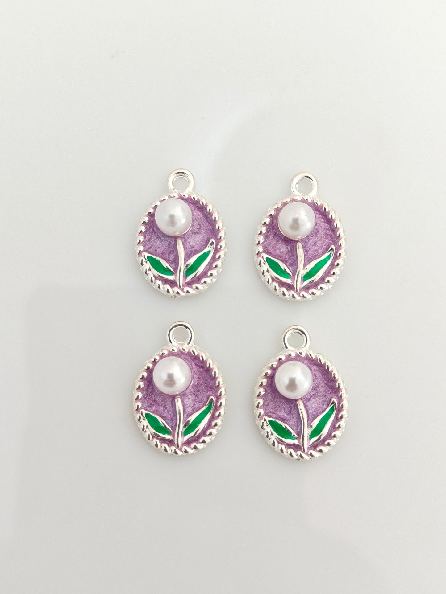 Lavender Bloom Charm - 1 Piece