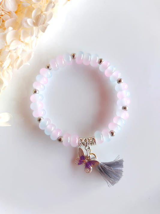 Whisper Loop Bracelet - Pinkish Blue
