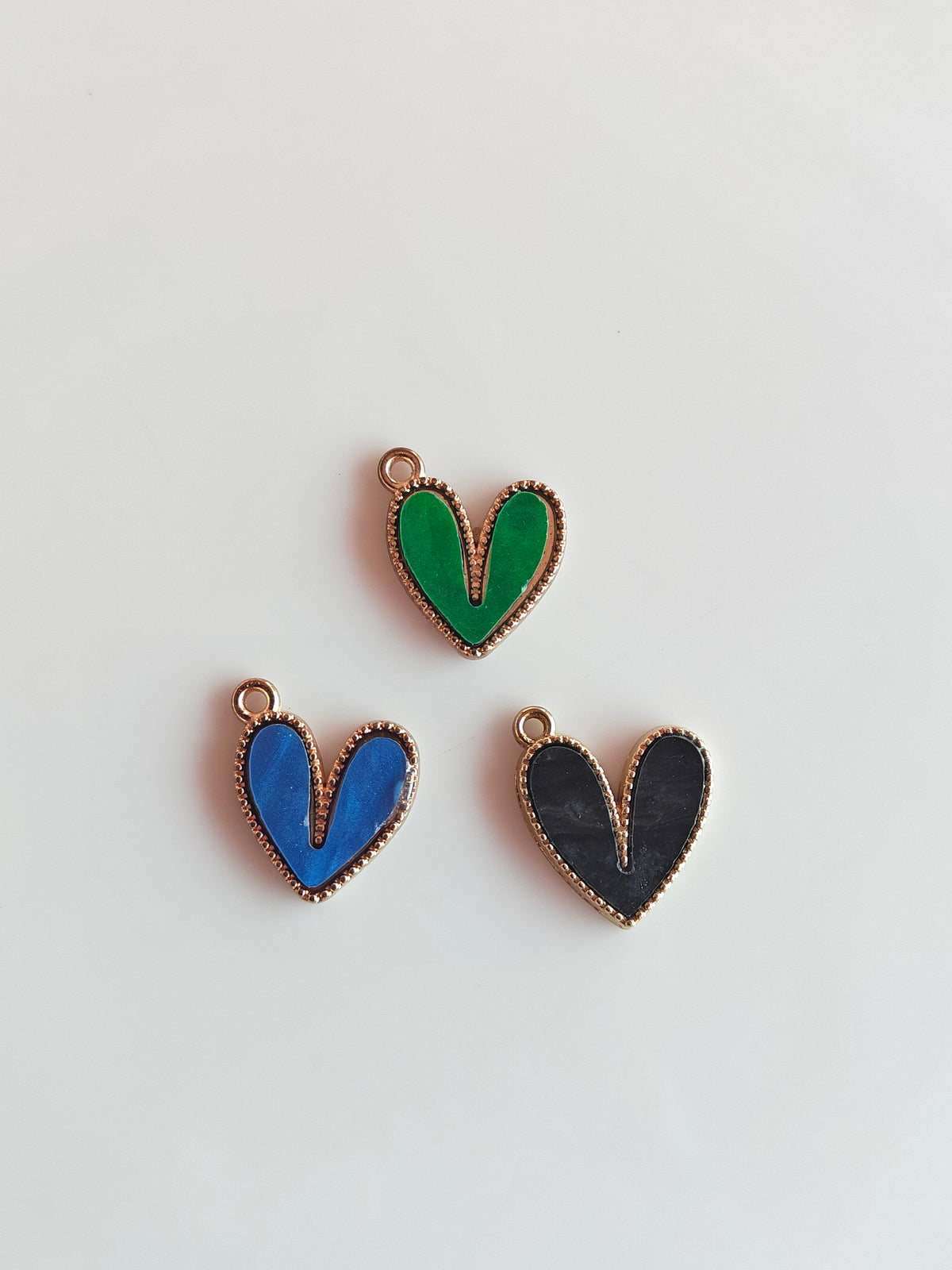 Heart Enamel Charm - 1 Piece