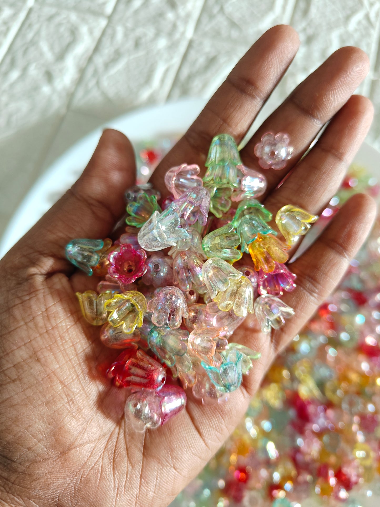 Multi Color Tulip Beads - 20 grams