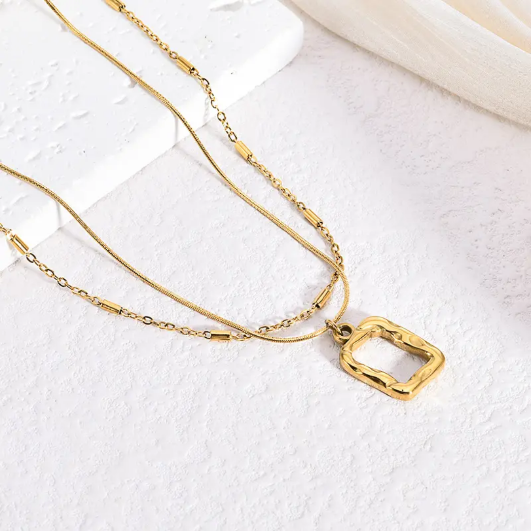 Regalia Frame Layered Necklace