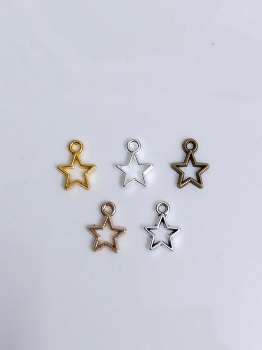 Mini Star Bezel Charm - 1 Piece