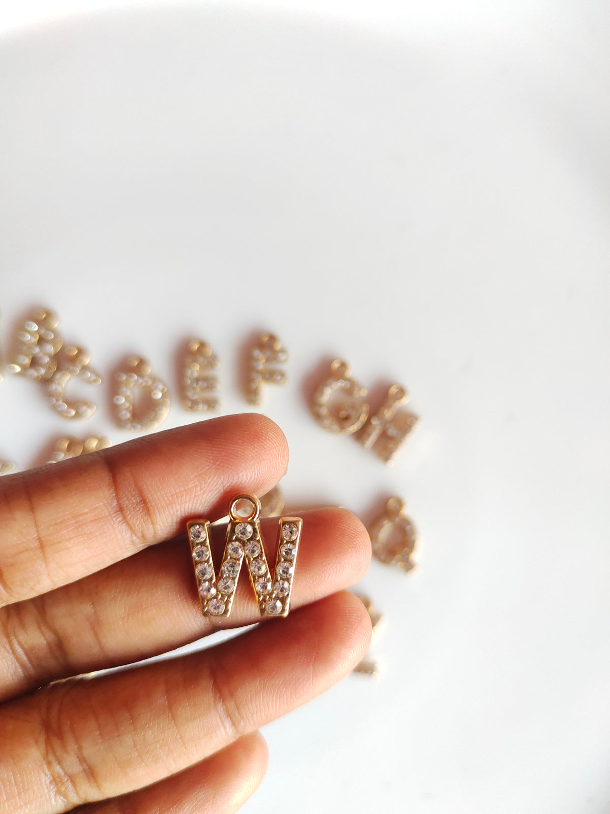 Rhiney Alphabet Charm - 1 Piece