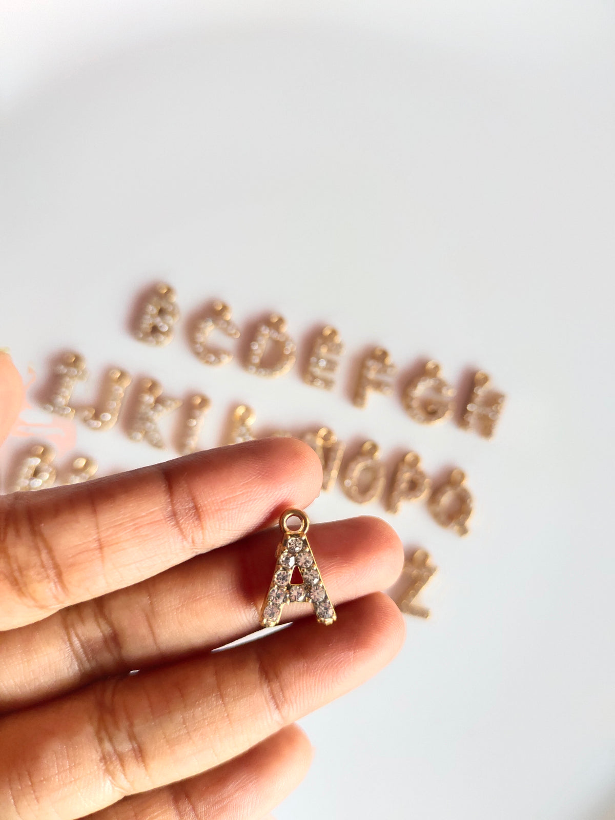 Rhiney Alphabet Charm - 1 Piece
