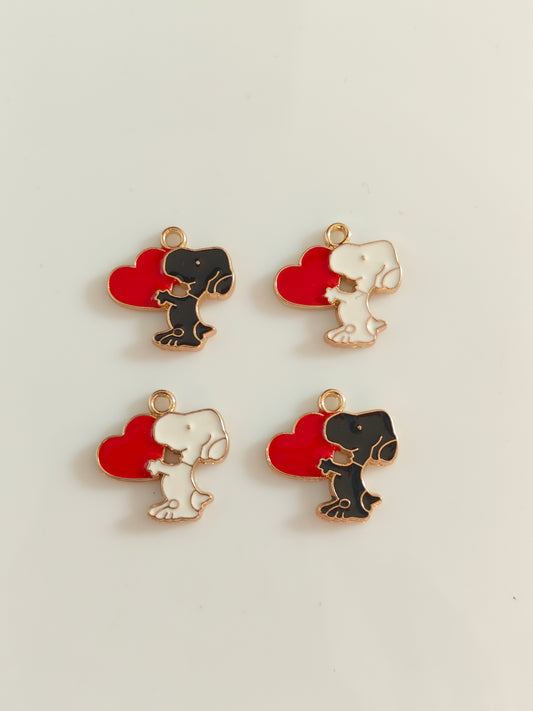 Heart Dog Charm - 1 Piece
