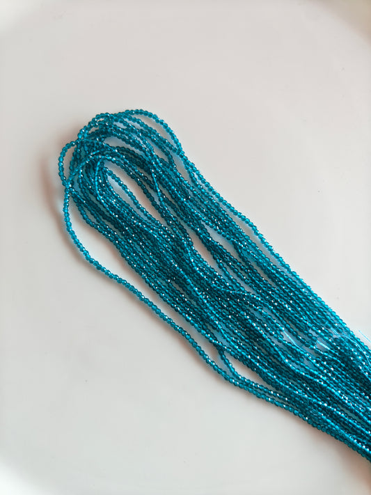 Peacock Blue 2mm Hydro Beads
