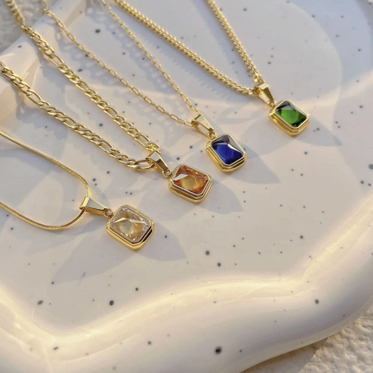 Gemstone Pendant Chain
