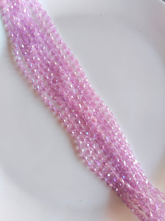 Drop 8*5mm Crystal Beads Lavendar