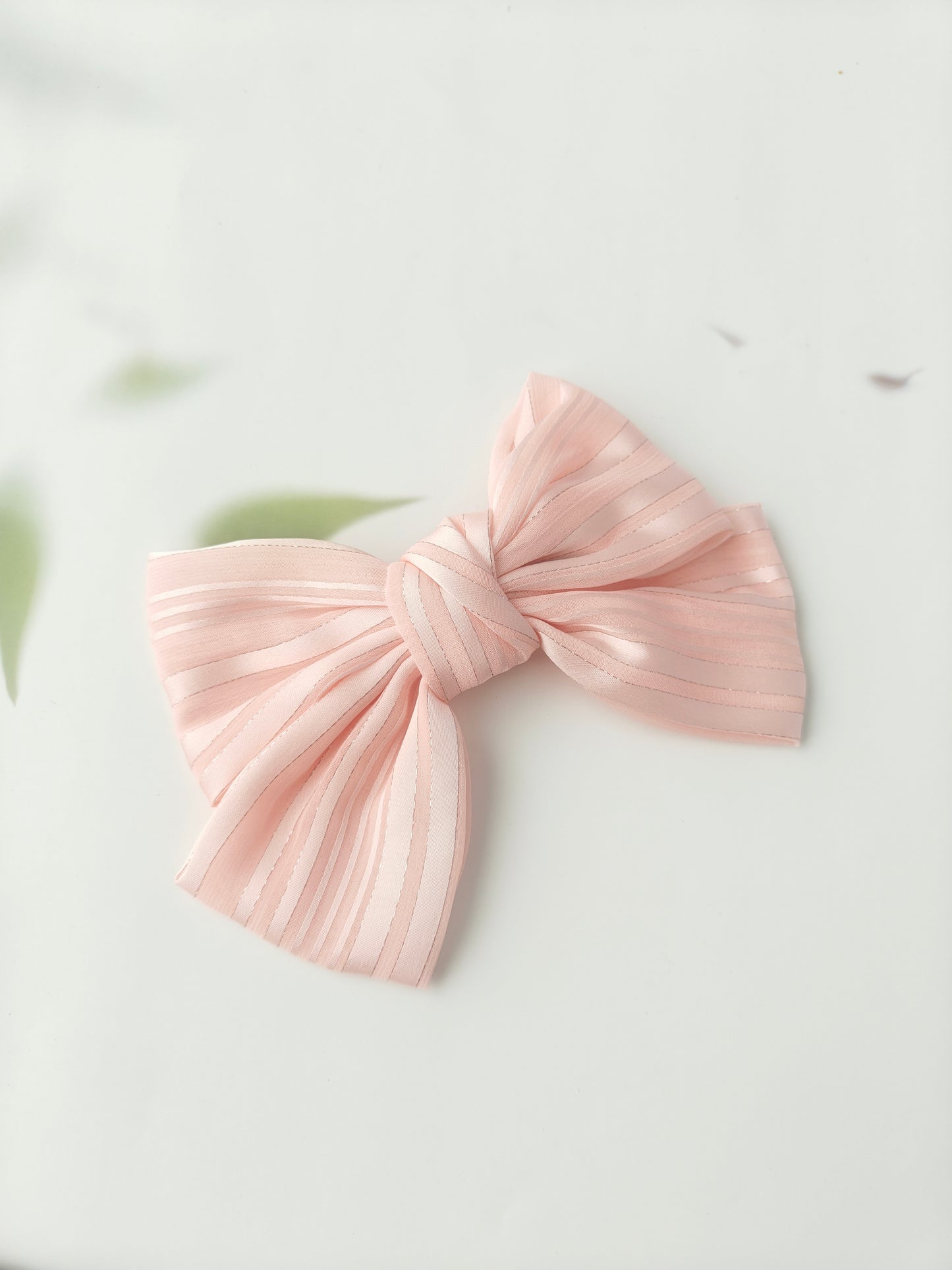 Satin Striped Bow