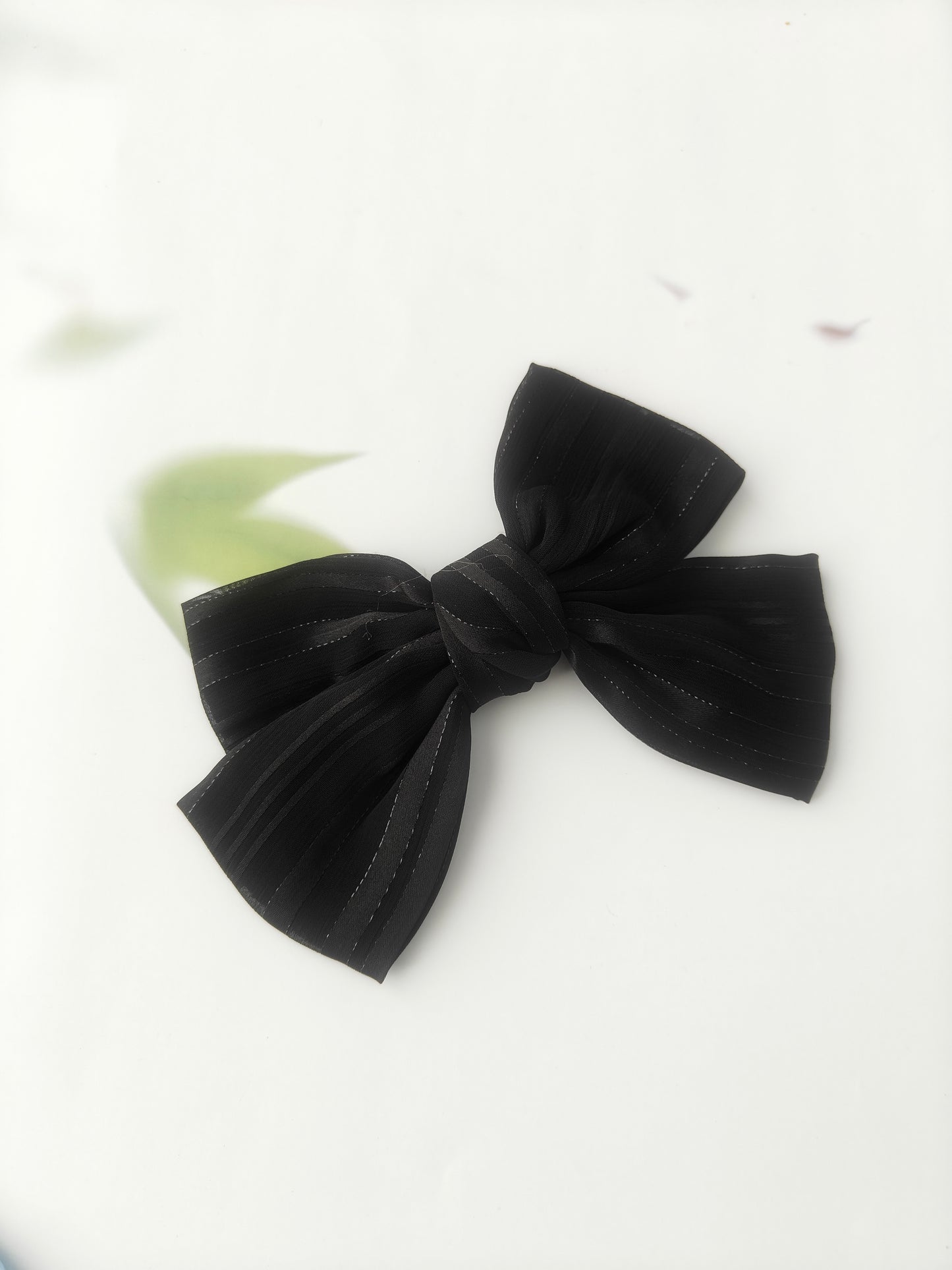 Satin Striped Bow