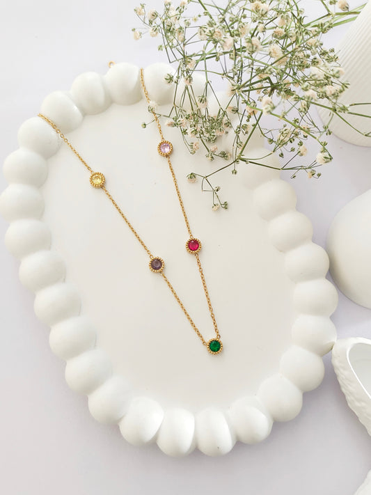 Multi Color Charm Chain