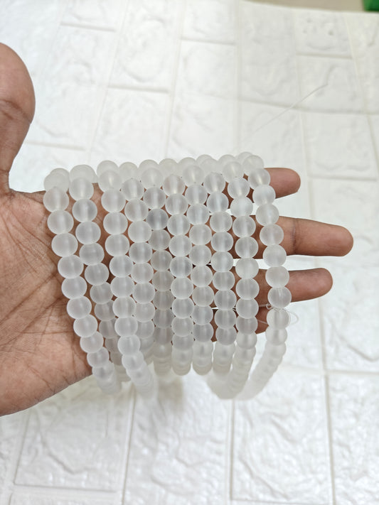 Frozen Jelly Beads 8mm - approx. 100 beads