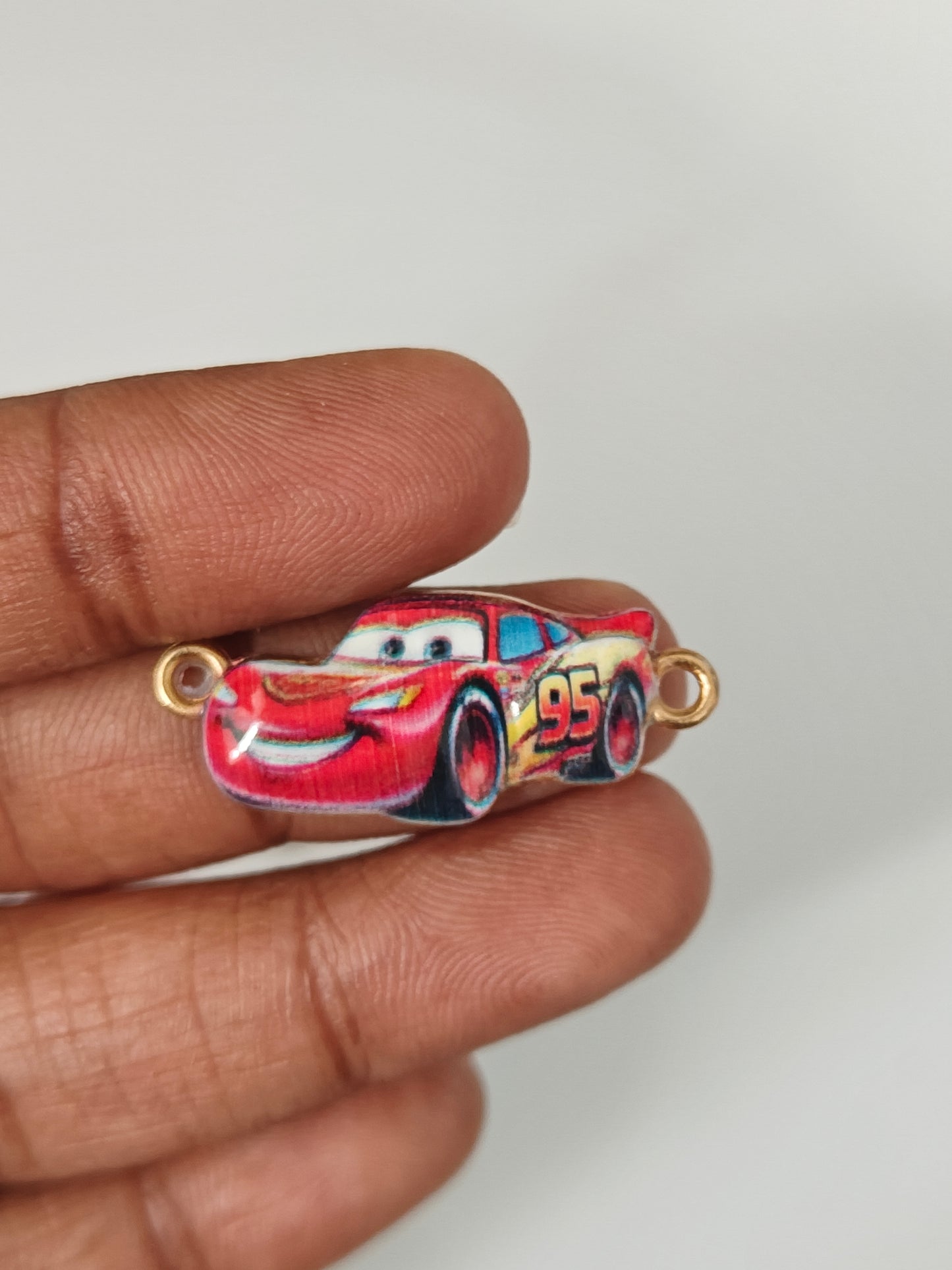 Red Car Connector Charm - 1 Piece
