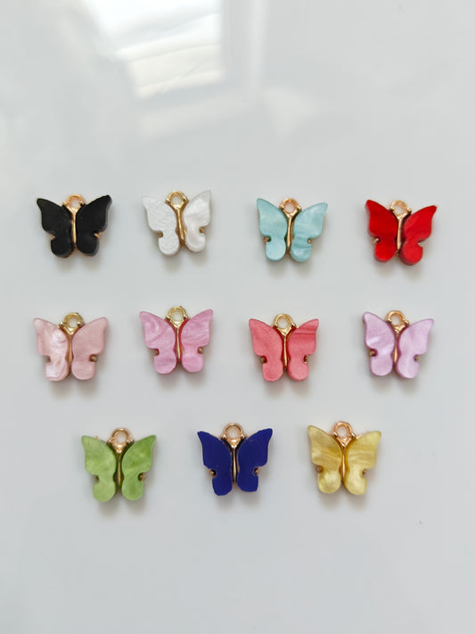 Butterfly Enamel Charm - 1 Pc